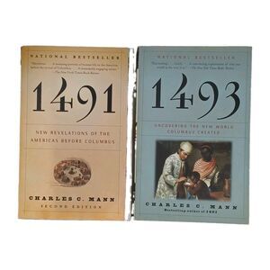 1491 & 1493 National Bestsellers about Before and After Columbus by Charles Mann